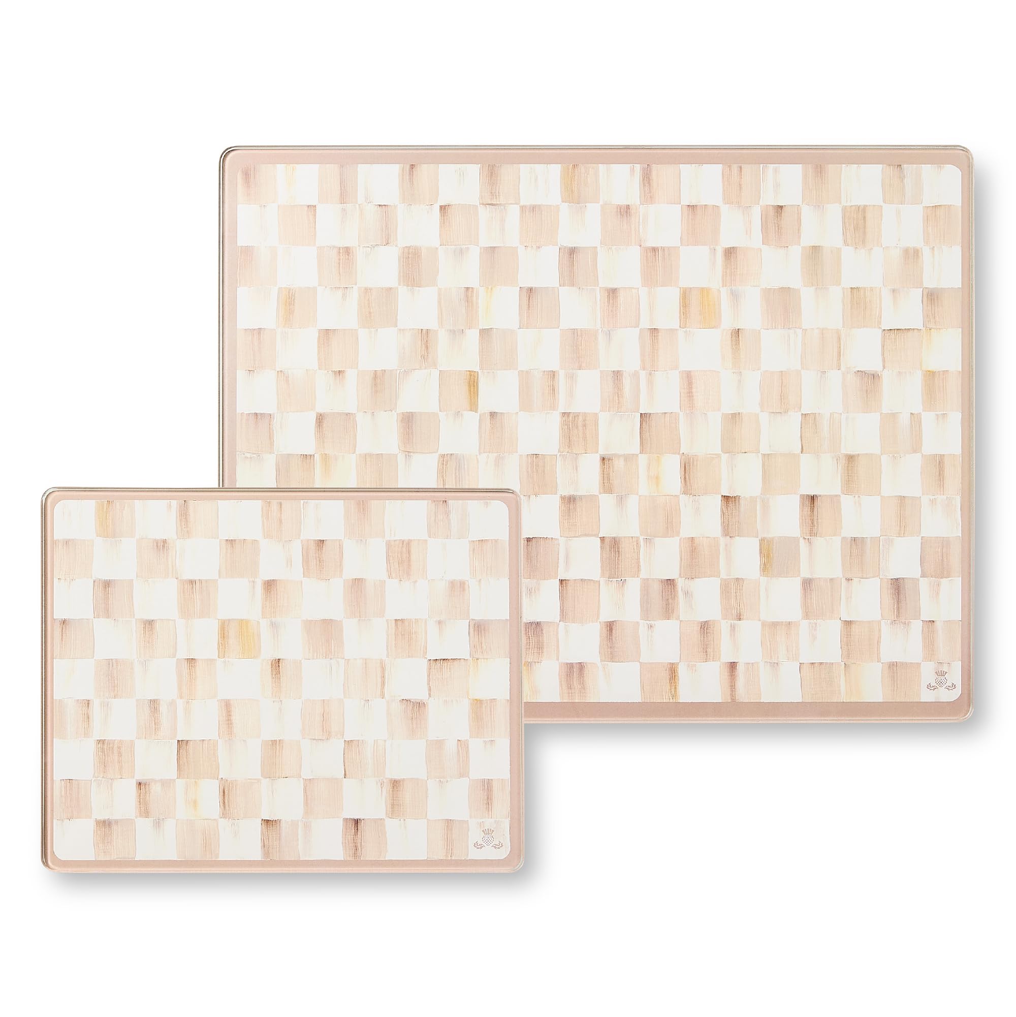 MACKENZIE-CHILDS Mocha Check Cutting Boards