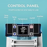 Vista 45 de Euhomy - Refrigerador de automóvil, 12 voltios, 35L (38 qt), refrigerador RV con 12/24 V CC y 120-240 V CA, refrigerador y congelador