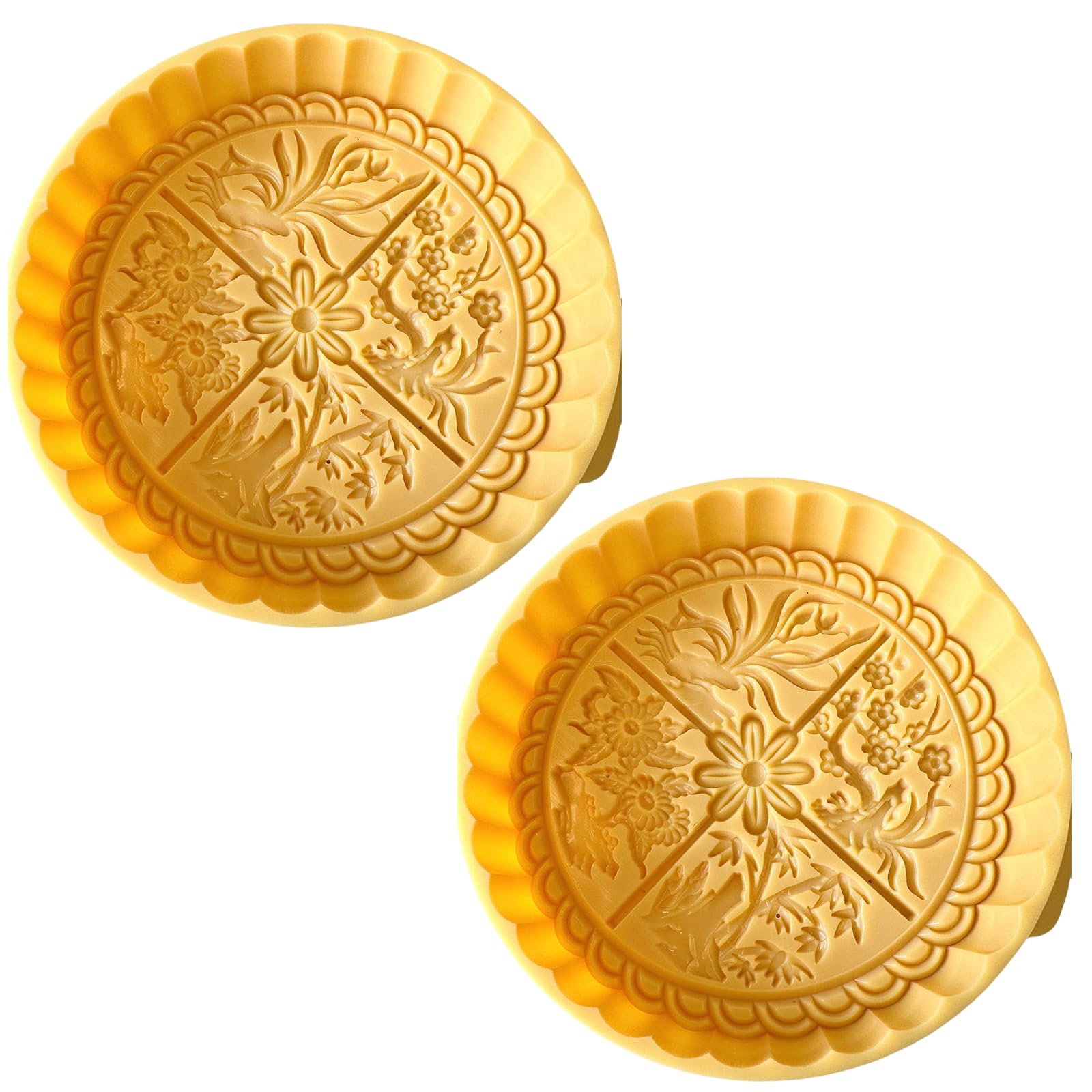 Tsophreniq 2Pcs Biscuit Press Mold Hand Pastries Traditional Pattern Cookie Stamps Cookie Dessert Cutter Baking Tool Hand Pastries Easily Clean Baking