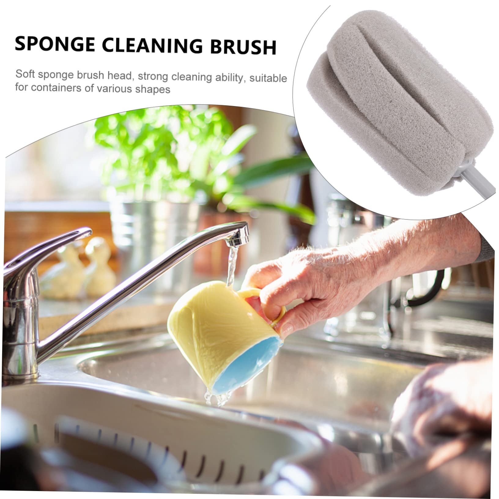 VALICLUD 3 Series Limpieza De Esponja para Biberones Vidrio para Limpiar Tetinas Y Utensilios De Cocina 3 Piezas*3