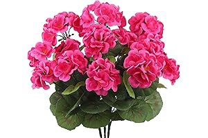 Enliven Your Garden Oasis with Our Lifelike Silk Geraniums