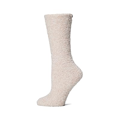 Barefoot Dreams CozyChic(r) Heathered Socks Crew Cut Socks Shoes He Dusty Rose/White