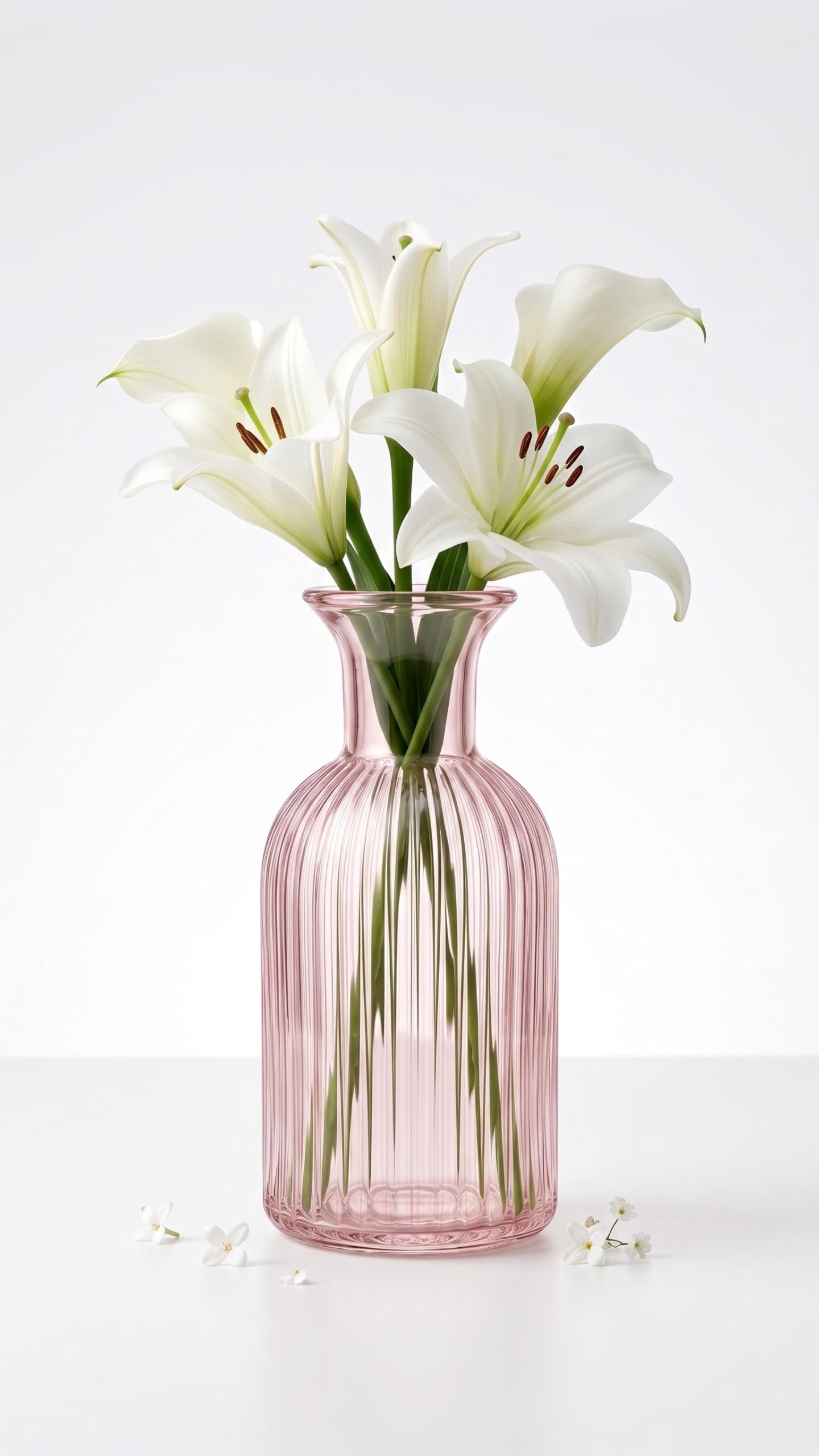 Hand Blown Trumpet Pedestal Glass Flower Vase Handmade Decorative Showpiece for Home Decor Living Room Centre Table Wedding Gifting India-image-27