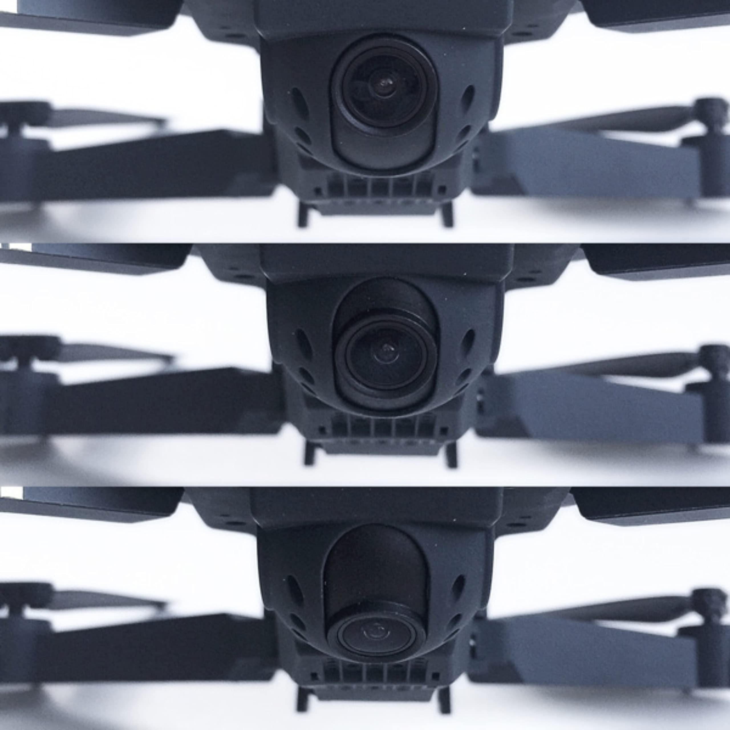 SANDALFON Drone Plegable Mini Drone con Cámara HD, Giro 3D 360º Luz LED Quadcopter WiFi FPV Video En Vivo, Auto Retorno Control Aplicación Toma Fotos Grabación Retención de Altitud para Principiantes