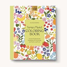Farmers Market Coloring Book, 8.5x10 inches, 40 Coloring Pages by Elyse Breanne Design