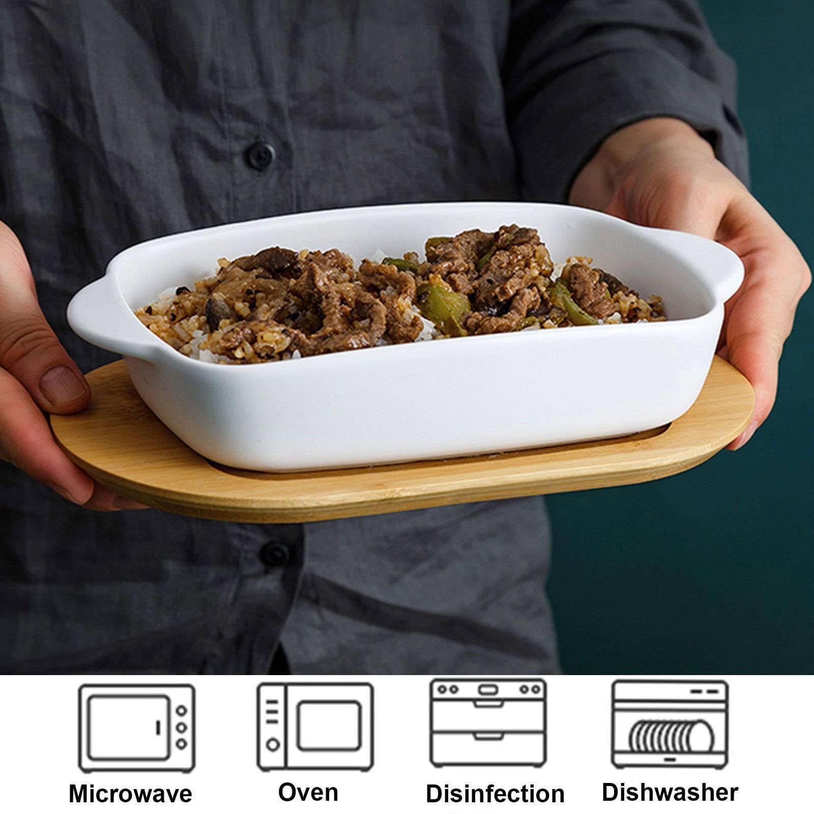 Plat à Gratin Moneta Etnea 31x23cm - Revêtement Pierre Anti-adhésif - Lave-vaisselle - Fabriqué En Italie