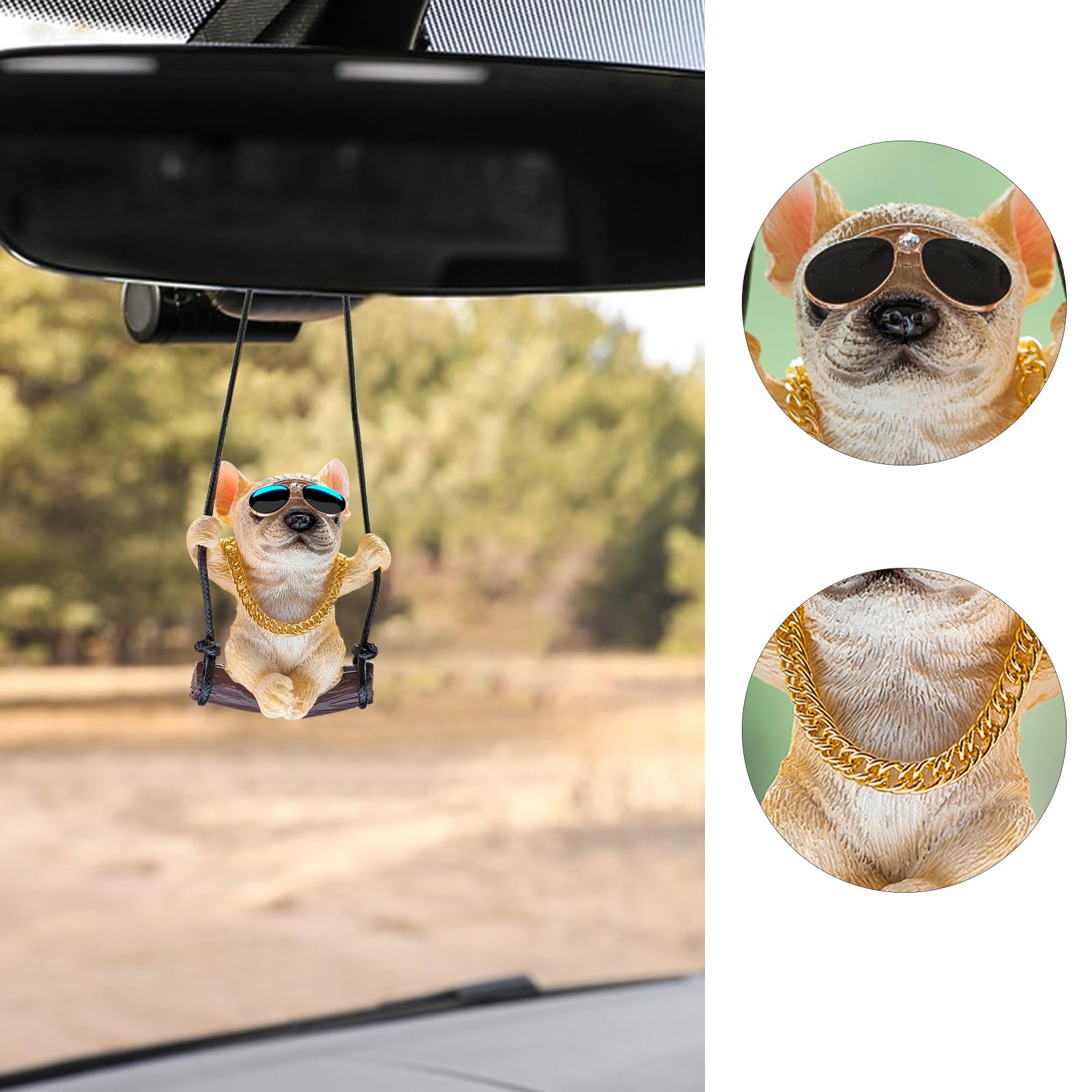 Labrador Auto Spiegel Anhänger - Niedliche Innendeko Mit Sonnenbrille