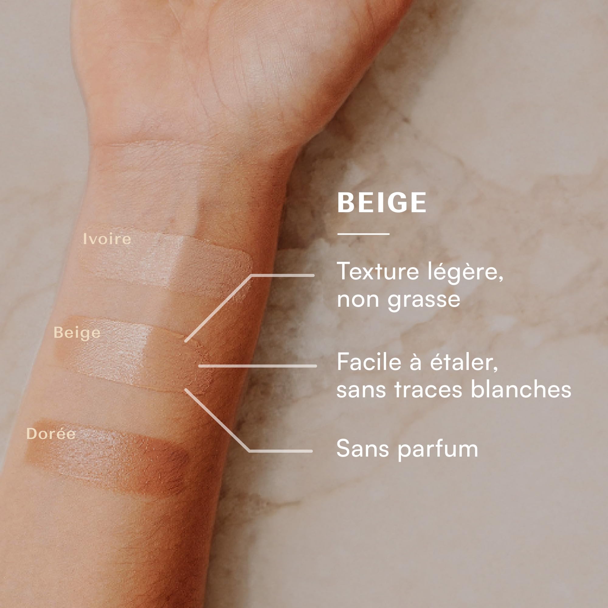 Laboratoires de Biarritz - Crème Solaire Visage Teintée Beige - SPF50 - Certifiée Bio - Unifie le Teint et Prévient l'Apparition de Taches - 50 ml - Fabriquée en France