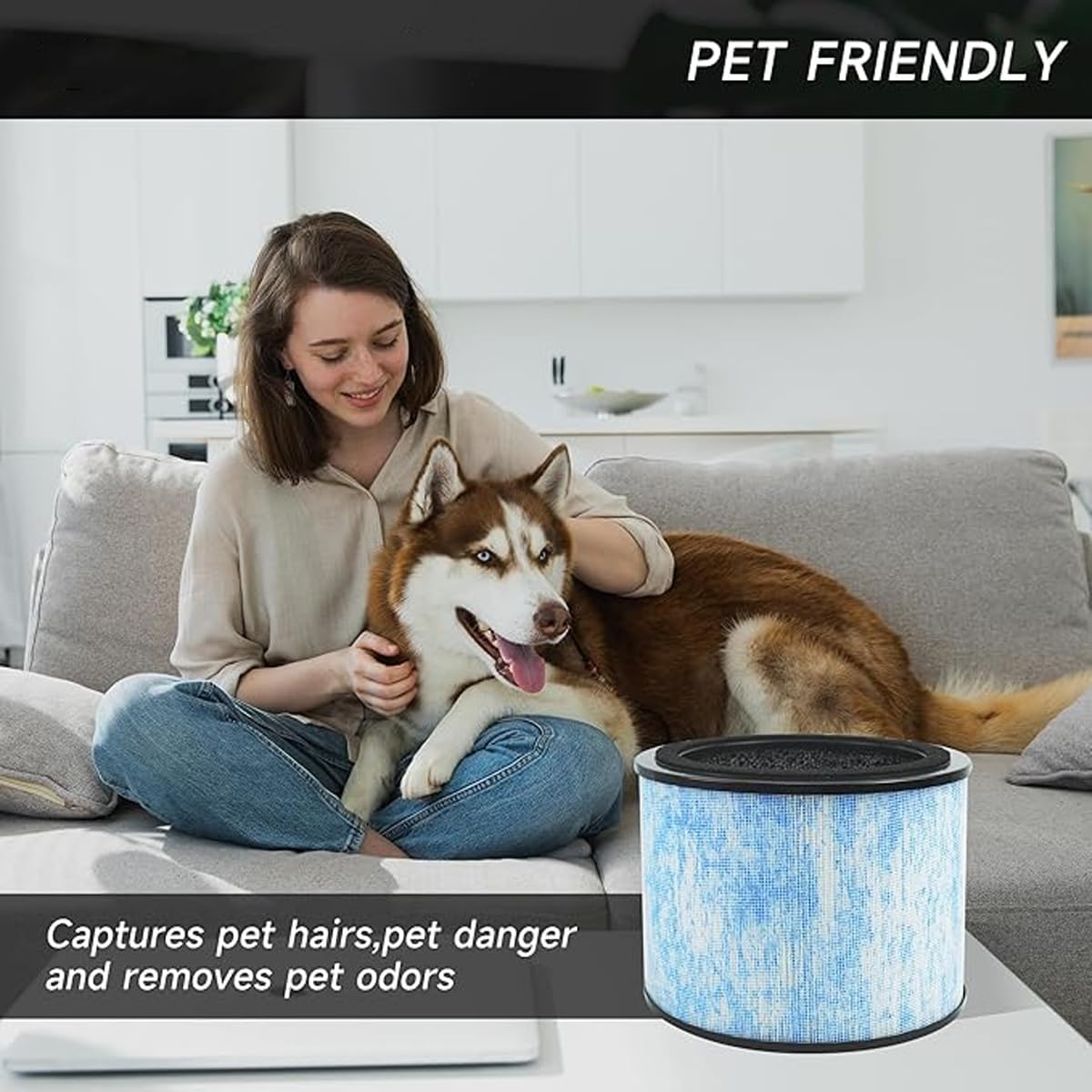 2-Pack F200 Filter Compatible with Instant AP200 Air Purifi-er HEPA Filter