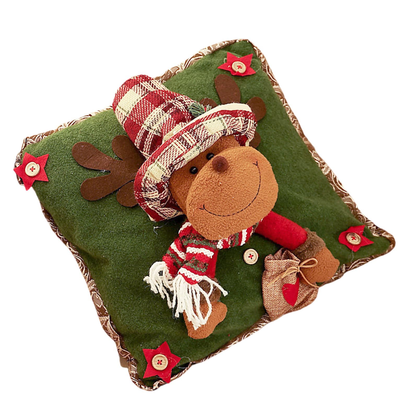 Carotoe Elk Multipurpose Christmas Pillow Covers Christmas Throw Cushion Covers For Home Room Sofa Couch Decoration Pillow