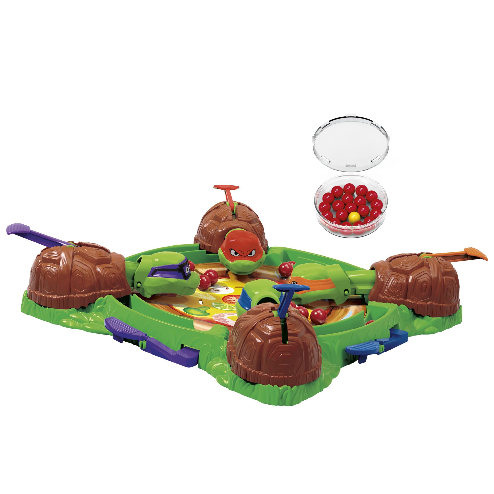 Hasbro Gaming Hungry Hungry Hippos: Teenage Mutant Ninja Turtles Edition Gioco da tavolo, Giochi da tavolo per bambini, Divertimento in famiglia per 2+ giocatori