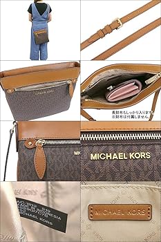 マイケルコース シグネチャー ショルダーバッグ ロゴ 茶 35S9GI7C7B MICHAEL KORS（マイケルコース） ショルダーバッグ レディース
