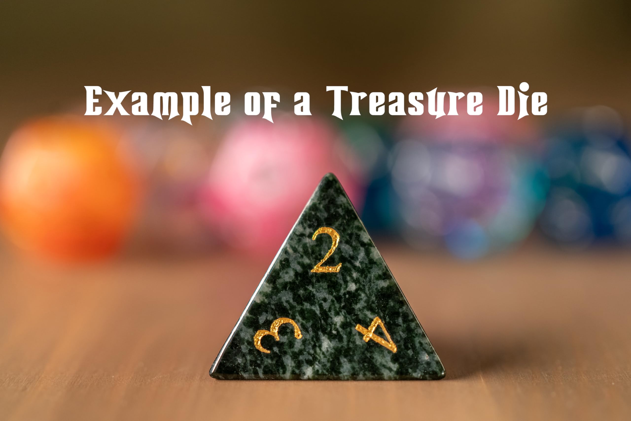 Una libra de dados RPG con "tesoros" añadidos, más de cien dados, 15 juegos de 7 dados a juego incluidos, los "tesoros" incluyen: troquel D20 de piedra preciosa/cristal, juego de 7 dados de resina