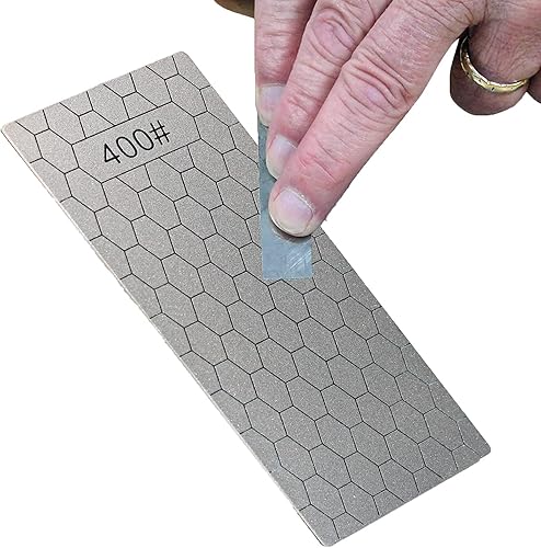 Miniatura 7 de Jewboer Juego de 5 piedras de afilado de diamantes placa de pulido de diamante gruesamediafina afiladora grano 40060080010001200