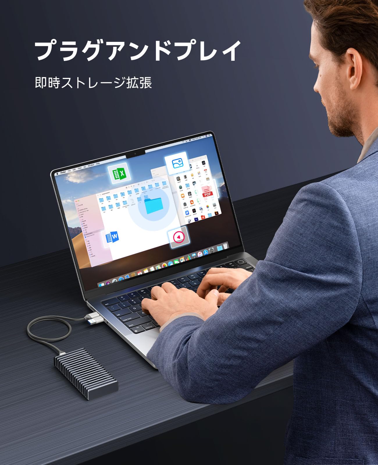 Amazon | ORICO 2TB 外付けSSD USB4.0 ポータブル・ソリッド・ステート