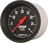 Vista 1 de AUTO METER Manómetro de bomba de aceite de alta presión de la serie Z 2696, 2.3125 pulgadas.