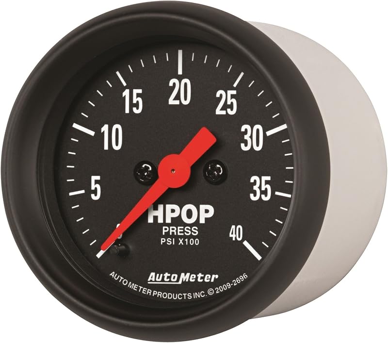 Manômetro elétrico de pressão da bomba de óleo AUTO METER Z-Series 2696 – 5,88 cm