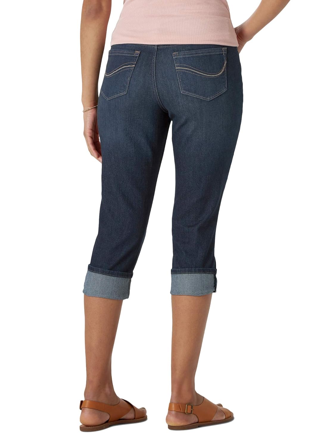 lee rider mid rise capri jeans