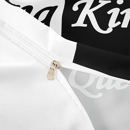 Miniatura 6 de Feelyou Mr Mrs - Juego de funda de edredón para adultos, pareja y amante, ultra suave, para el día de San Valentín, juego de funda de edredón King