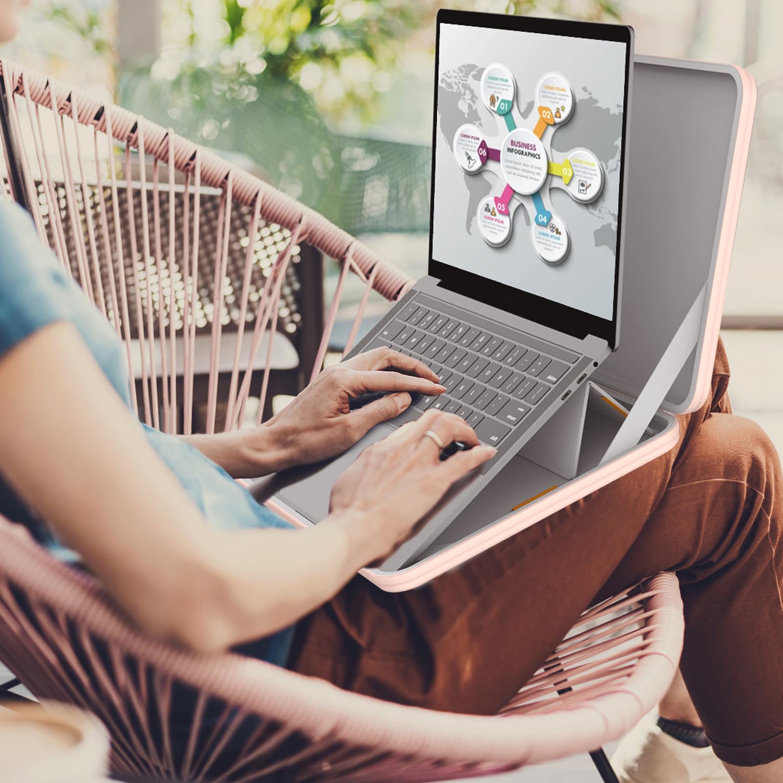 Smatree MS89T Laptop Hartschalenhülle aus EVA mit Laptopständer für 16 Zoll Samsung Galaxy Book5/4/3 Pro, für Samsung GalaxyBook4/5/3 Pro 360, für Galaxy Book4 Edge/Book4 Ultra/Book3 Ultra Sleeve,Rosa