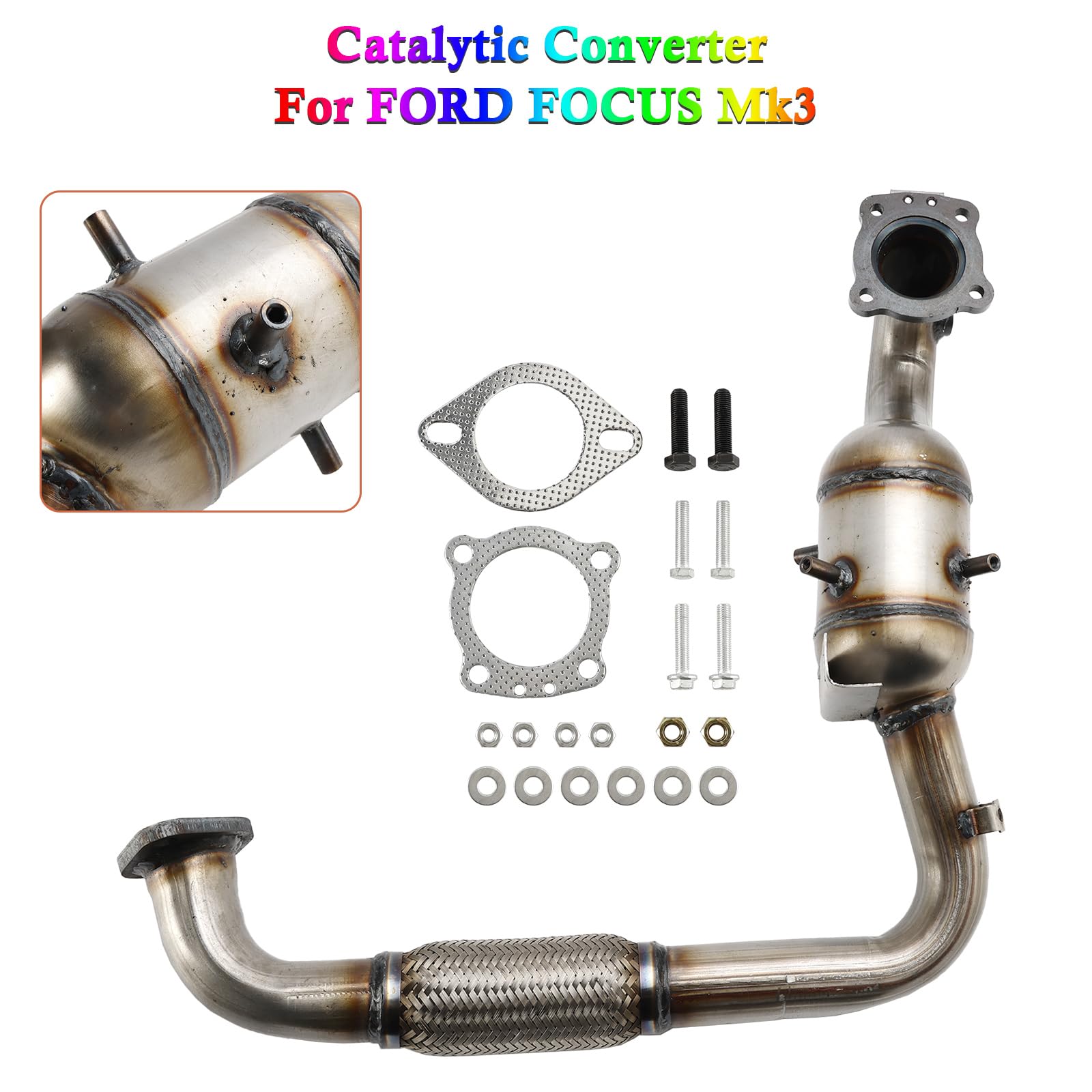 Catalizador homologado para Fit for Ford Focus Mk3 1.0 de 12 a 20 BM 1766306