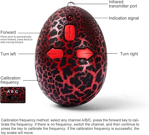 Miniatura 5 de Juguete de serpiente RC cobra de broma realista, recargable, detección inteligente, controlador infrarrojo para niñosgatos (negro)