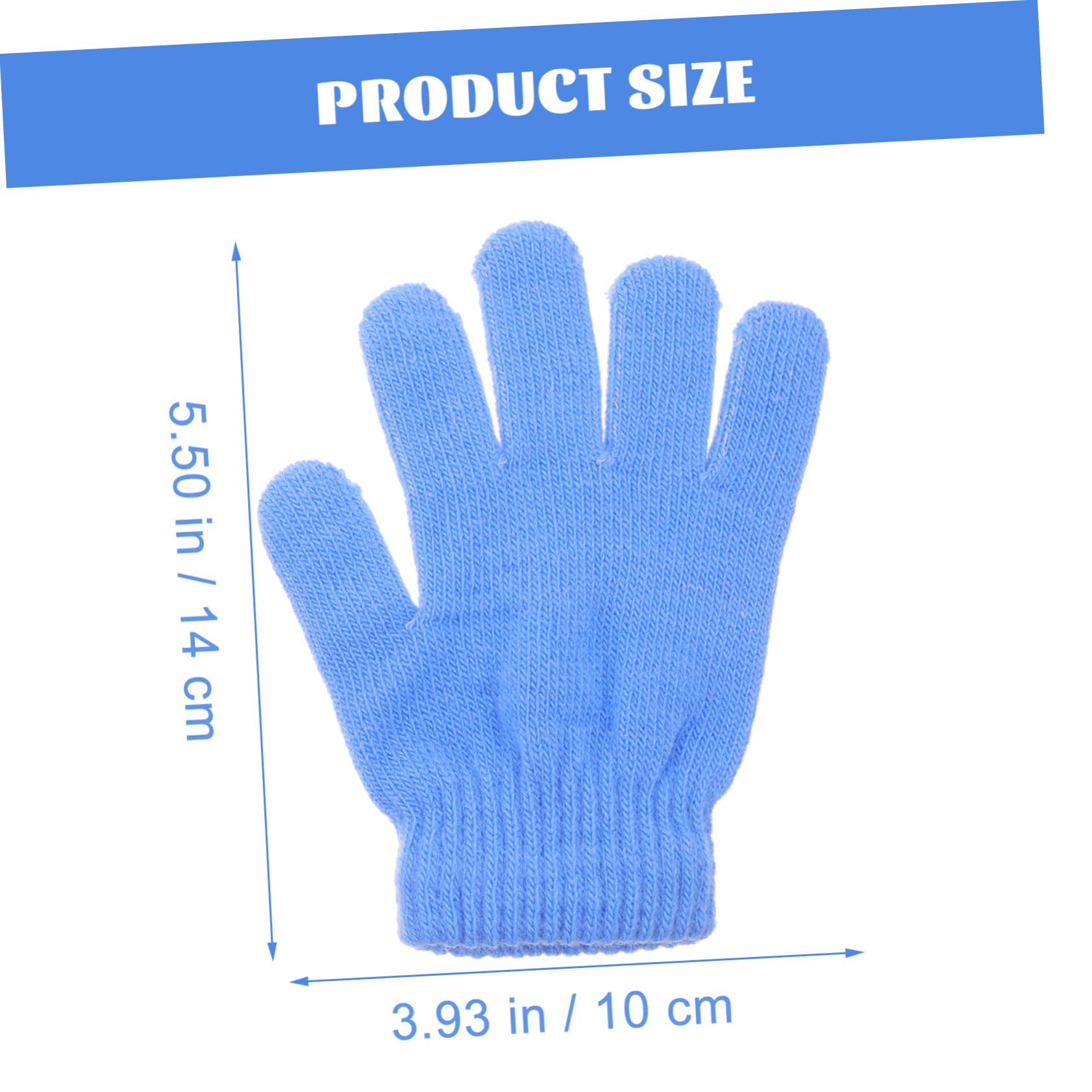 FOMIYES 6 Pack Boys and Girls Gloves Thickened Winter Mittens Non-skid Soft Fleece Great for Christmas New Year Birthday