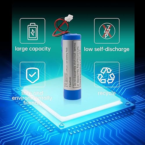 Miniatura 2 de Qimoo Batería de repuesto para amplificador de voz B0143KH9KG 3.7V 2600mAh Batería recargable de iones de litio con conector PH de 0.079 in