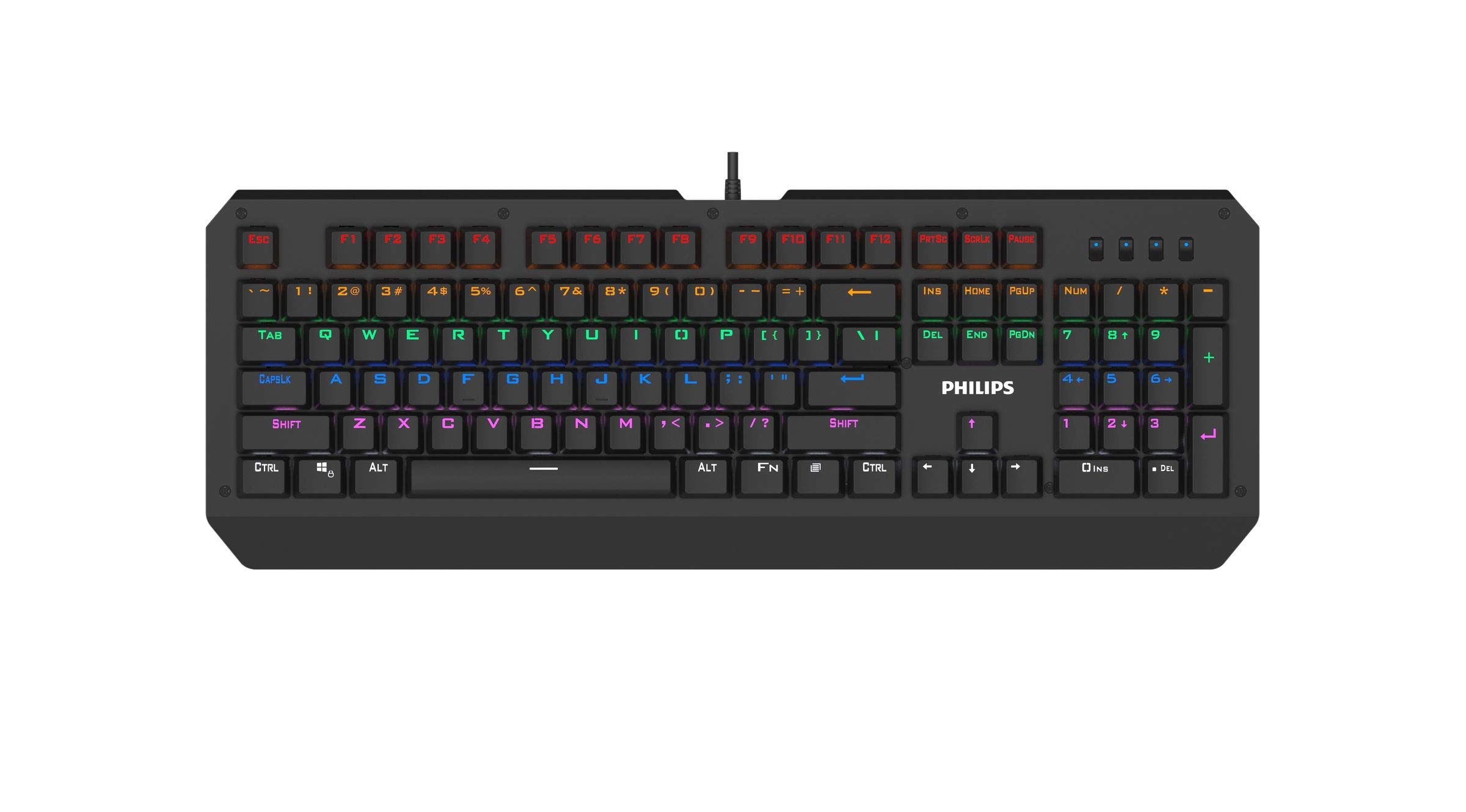 Amazon | フィリップス 有線 ゲーミング メカニカル キーボード