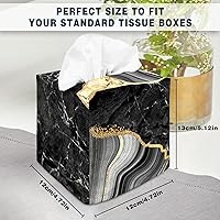 Vista 135 de Tissue Box Cover Square Decorative Tissue Box Holder Cute Funny Cube Tissue Case Cover-Alpaca Tissue Box Cover