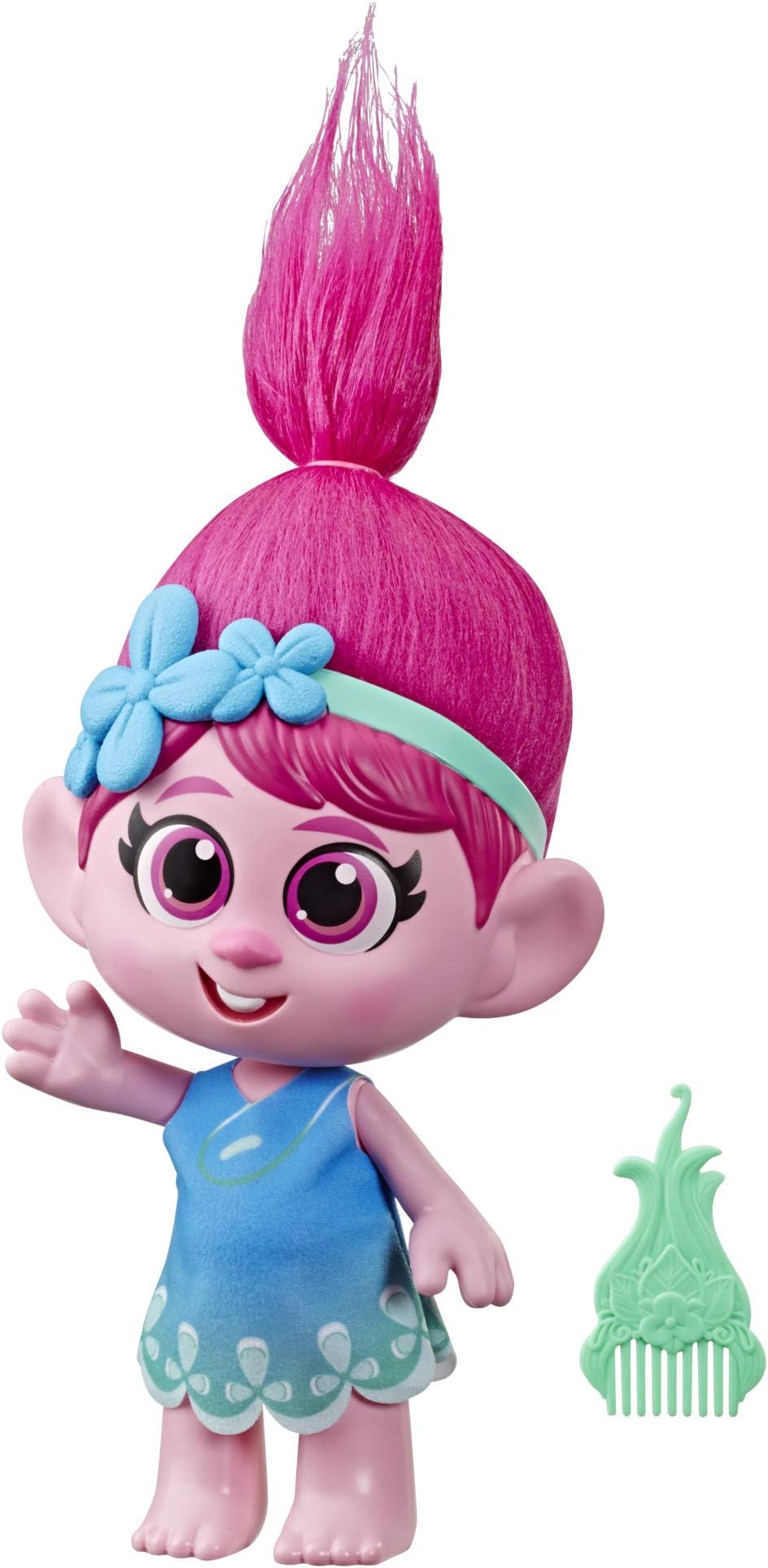 DreamWorks Trolls World Tour Toddler Poppy Doll with Removable Dress and Comb, Inspired by the Movie Trolls World Tour, Toy for Girls