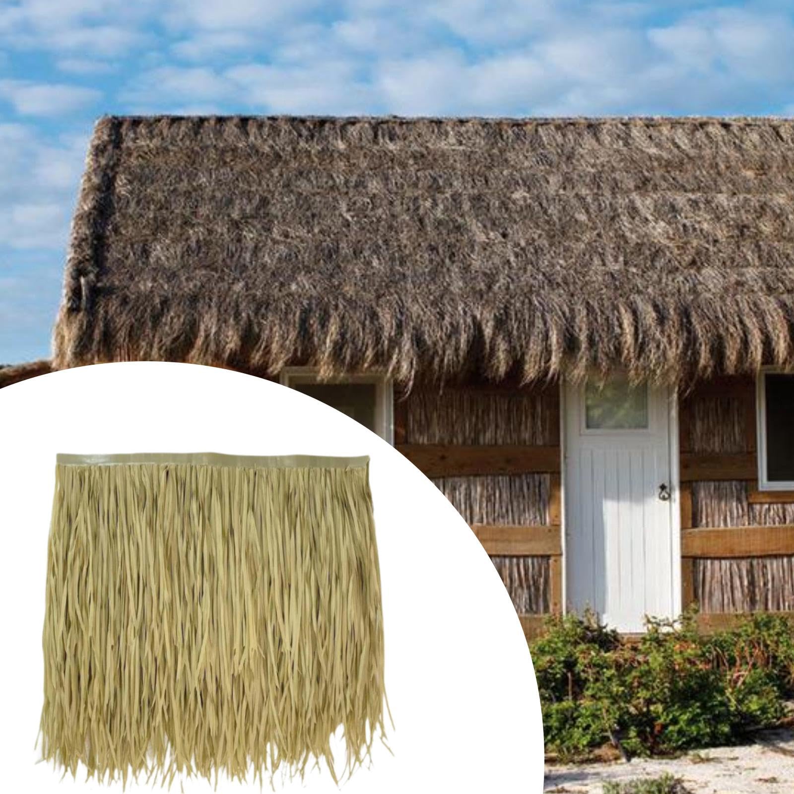 Amazon.co.jp: Ziociura 草葺き屋根、ティキ風茅葺き屋根、DIY