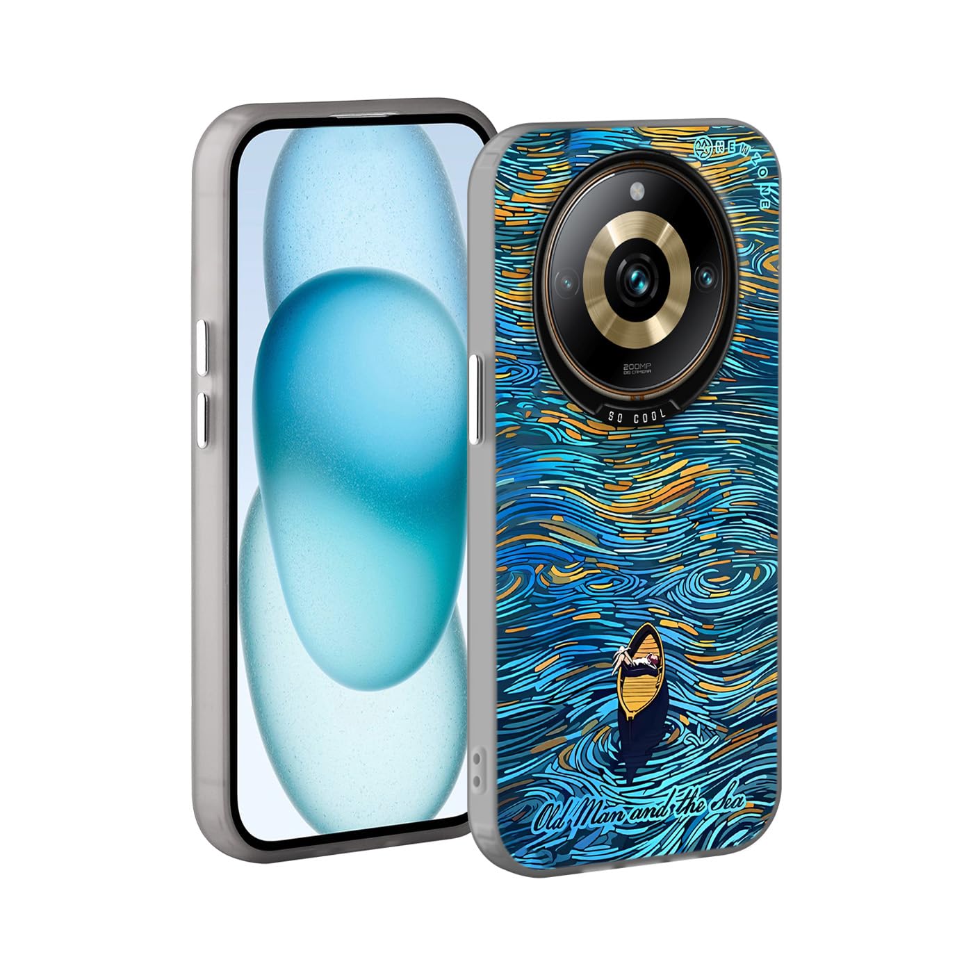 YUXING Cover per Realme 11 5G Custodia Trasparente con Pellicola Protettiva Lenti Morbida Ultra Sottile Antiurto Bumper Slim Case - Verde