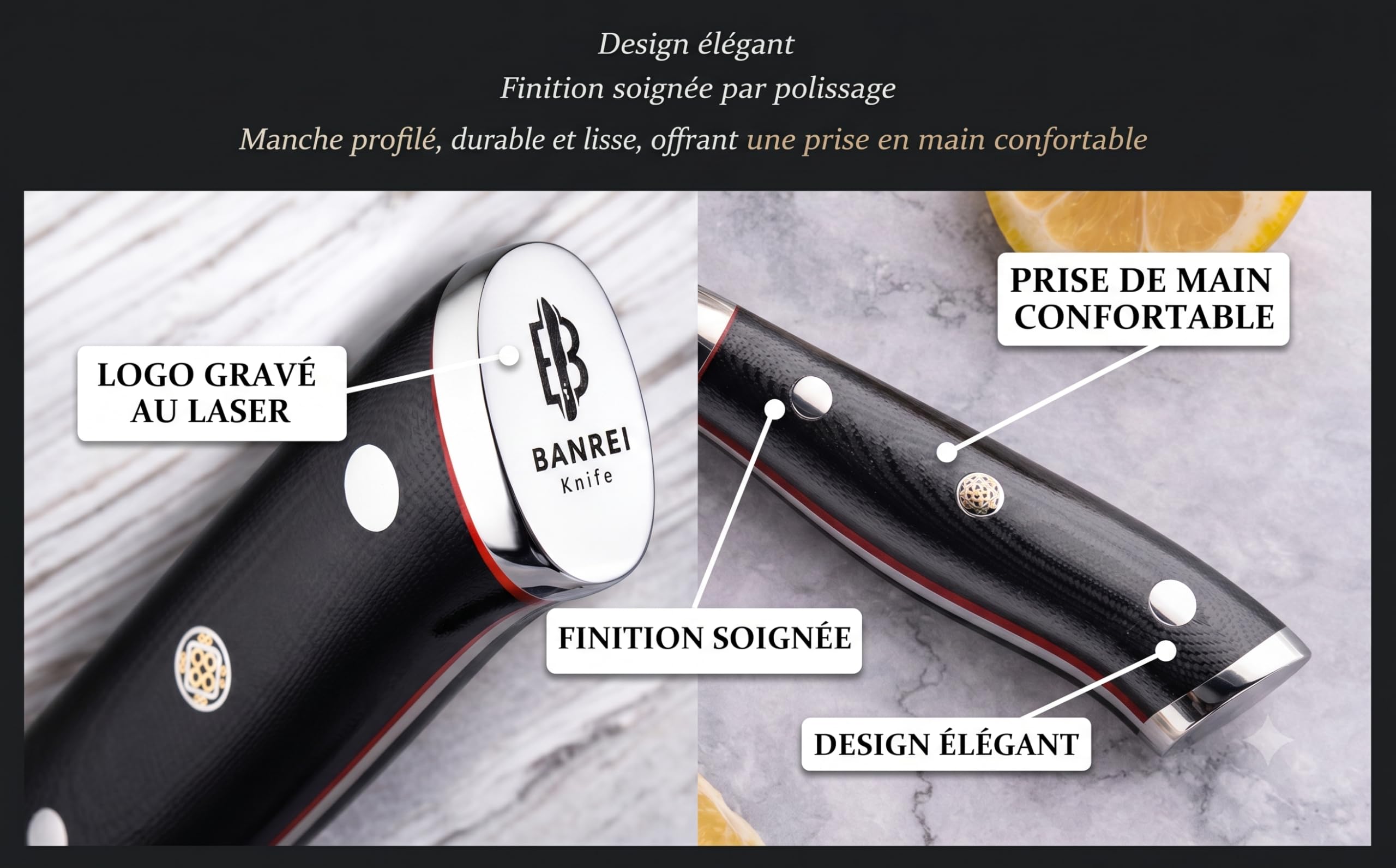 Couteau Santoku Japonais 13cm – Lame Brut de Forge – Acier Damas 67 Couches 10Cr15CoMoV 62HRC – Couteau Cuisine Ultra-Tranchant – Manche G10 Noir & Coffret Cadeau Premium