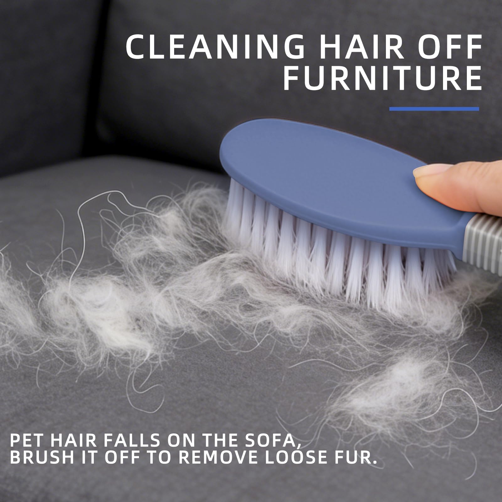 Cepillo para mascotas para perros y gatos de pelo corto, cerdas suaves y firmes, cepillo para desprendimiento, elimina el pelo suelto, el polvo y la suciedad