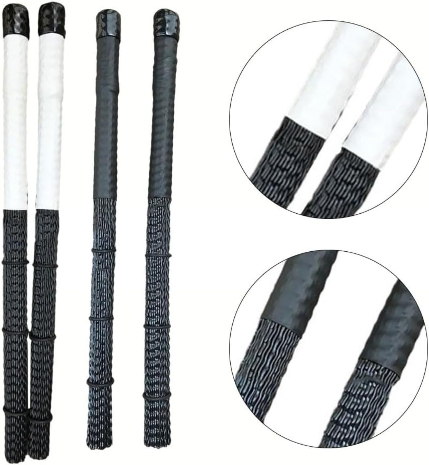 Genérico Cepillos de Tambor para Jazz Cajon percusión música Suave Rendimiento Nylon Drum Brush Los par(Blanco)