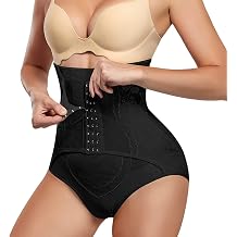 KUMAYES Womens High Waist Shapewear Tummy Control Underpants Corset Stomach Slimming Figure Shaping Bodice Briefs Body Shape