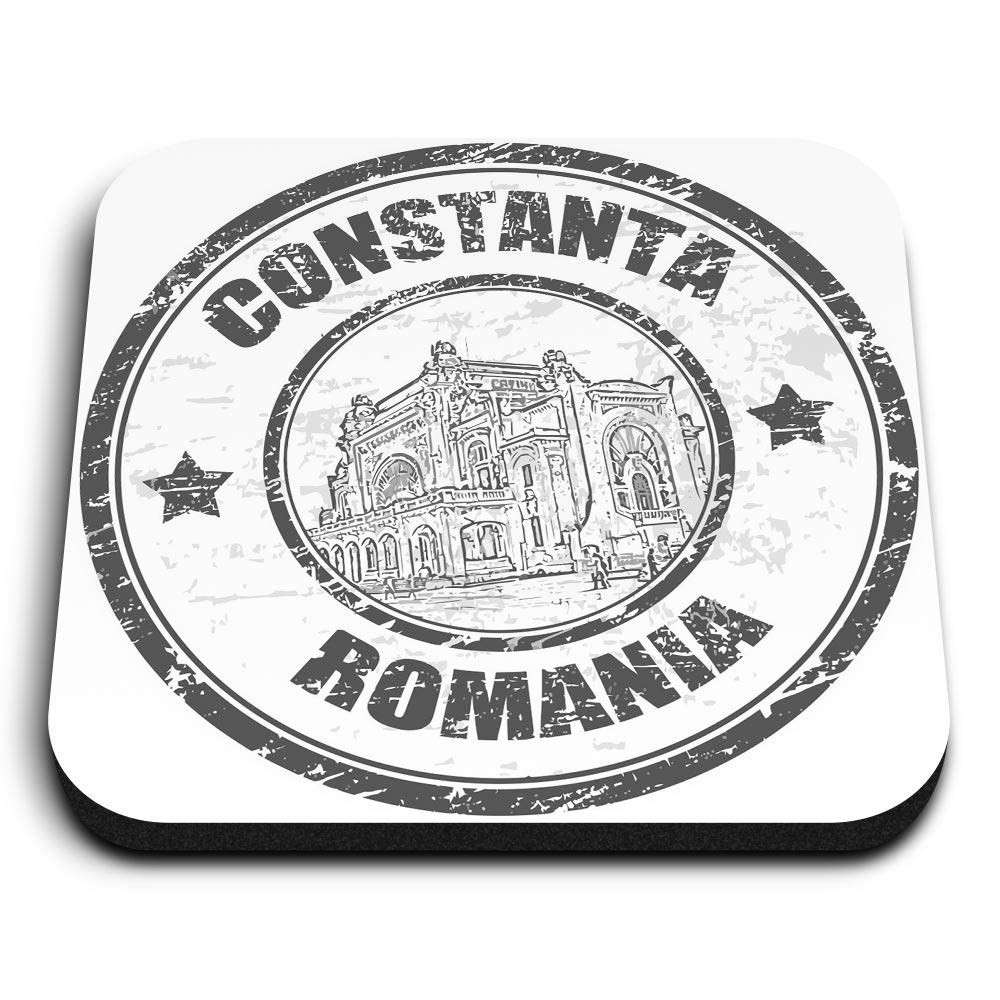 1 x Square MDF Fridge Magnet - Constanta Romania Travel Stamp 40384