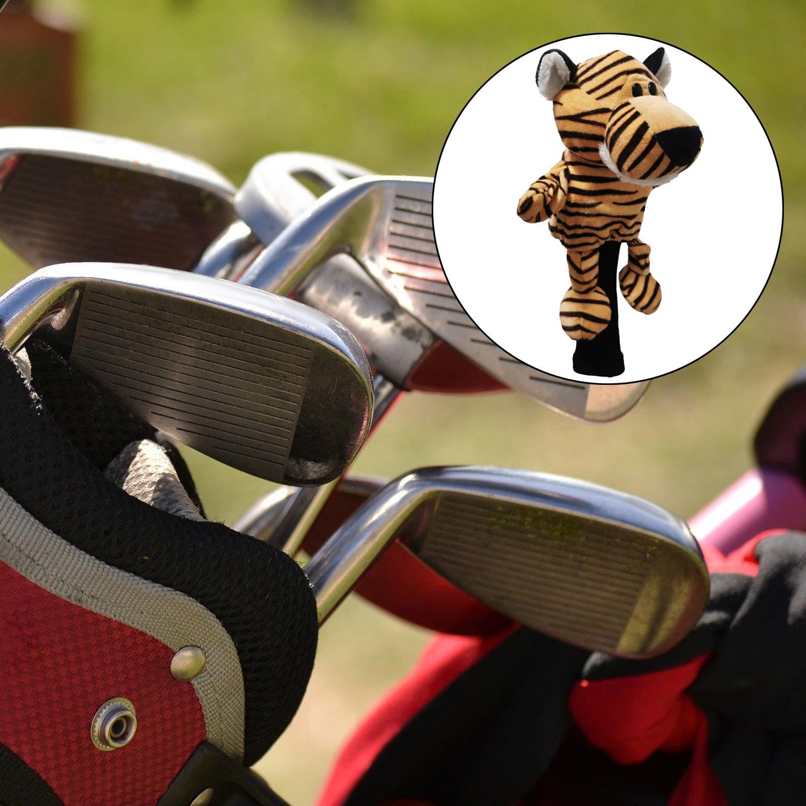 predolo Housse de Protection pour Tête de Club de Golf, Housse de Protection pour Tête de Driver en Bois, pour Sac de Golf, Accessoires, Cadeaux D'anniver
