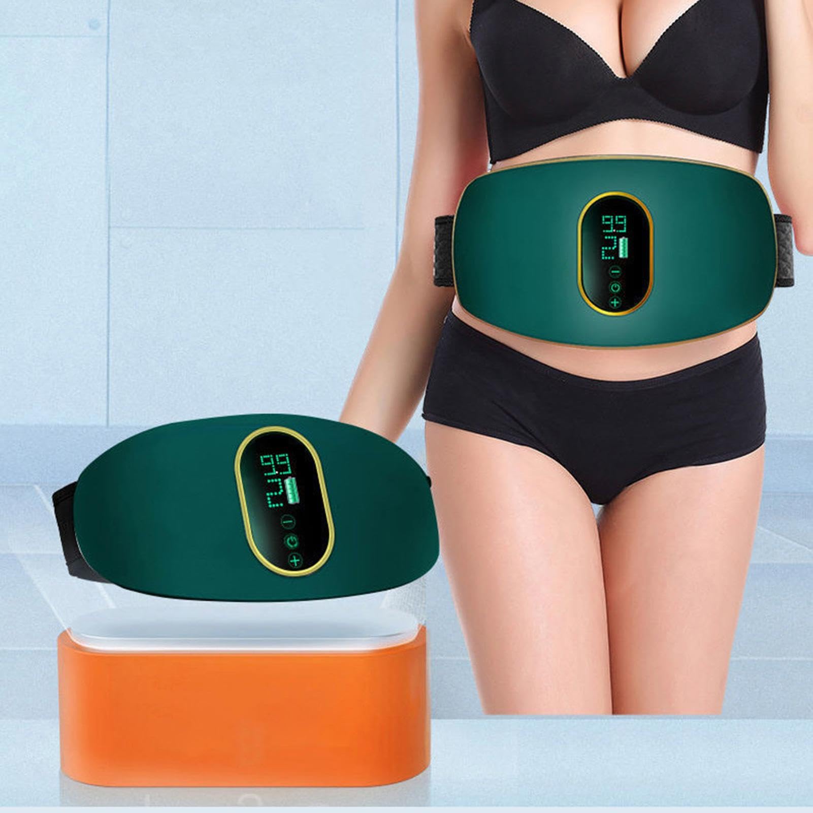 Massage par vibration pour le ventre – Ceintures d'entraînement abdominales sans fil – Entraîneur abdominal sans fil pour étude, travail, après l'exercice