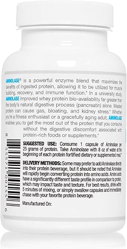 Miniatura 4 de Arthur Andrew Medical - Aminolase TPA, asimilación total de proteínas, absorción óptima de proteínas y disminución de gases e hinchazón, vegano, sin