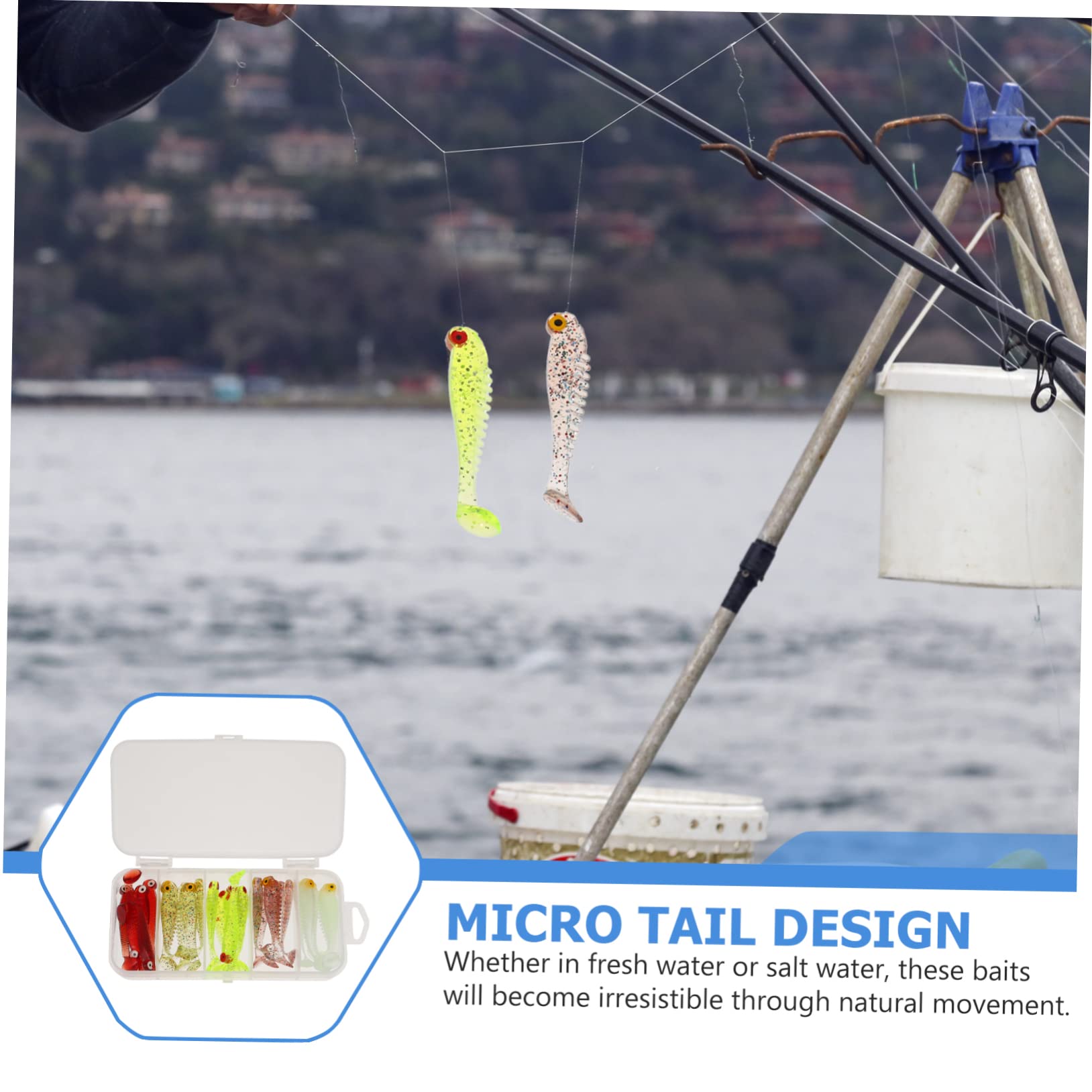 BESPORTBLE Lot De 5 Leurres De Pêche De Couleurs Assorties Appâts Durs pour La Pêche en Mer Et en Eau Douce 30 Pièces X 5