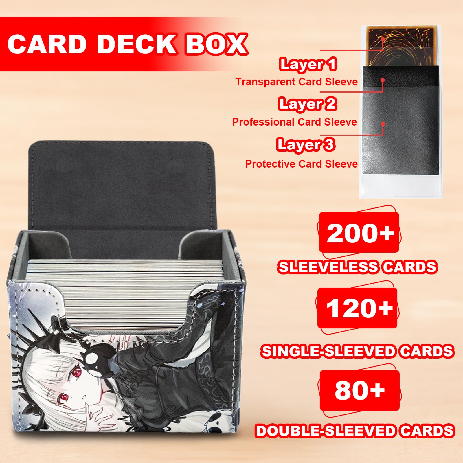 Amazon.com: sabermaster Card Deck Box Fits for YGO MTG | 100+ Card