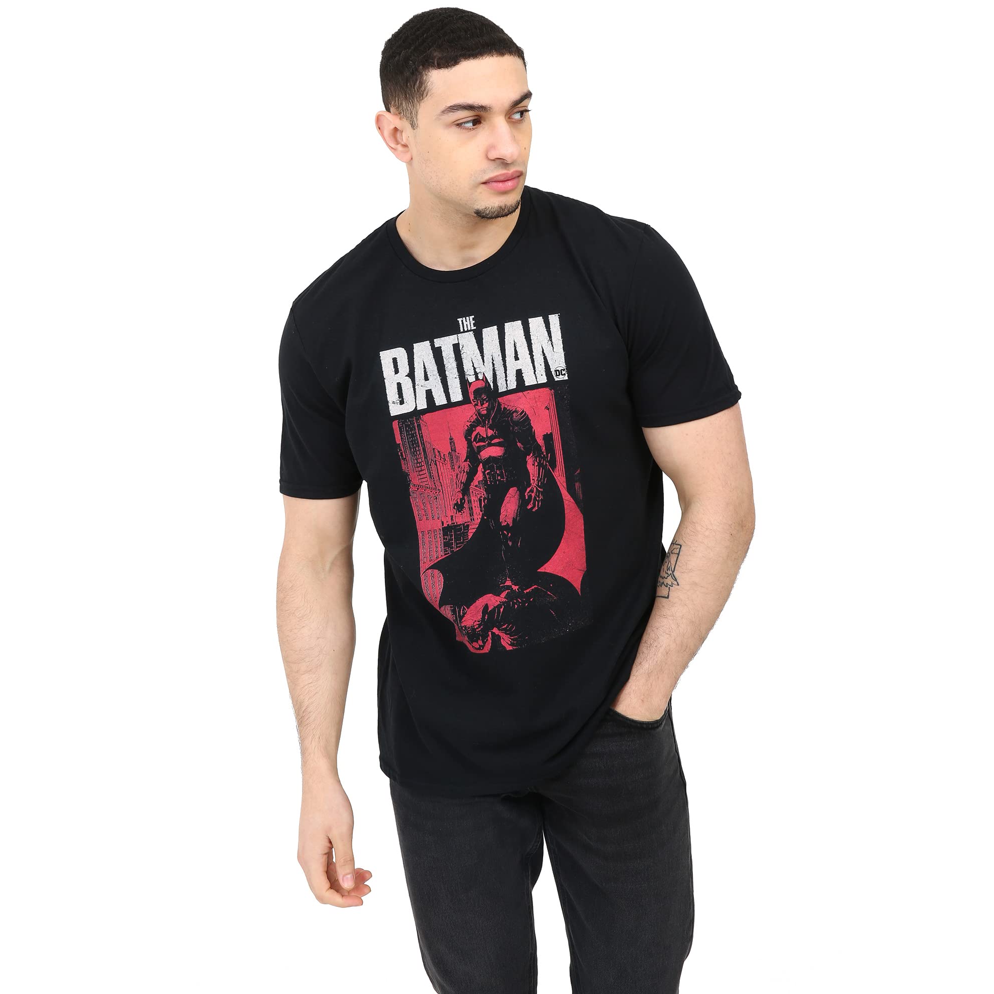 DC Comics - THE Batman - Mens T-Shirt - Black - XLG