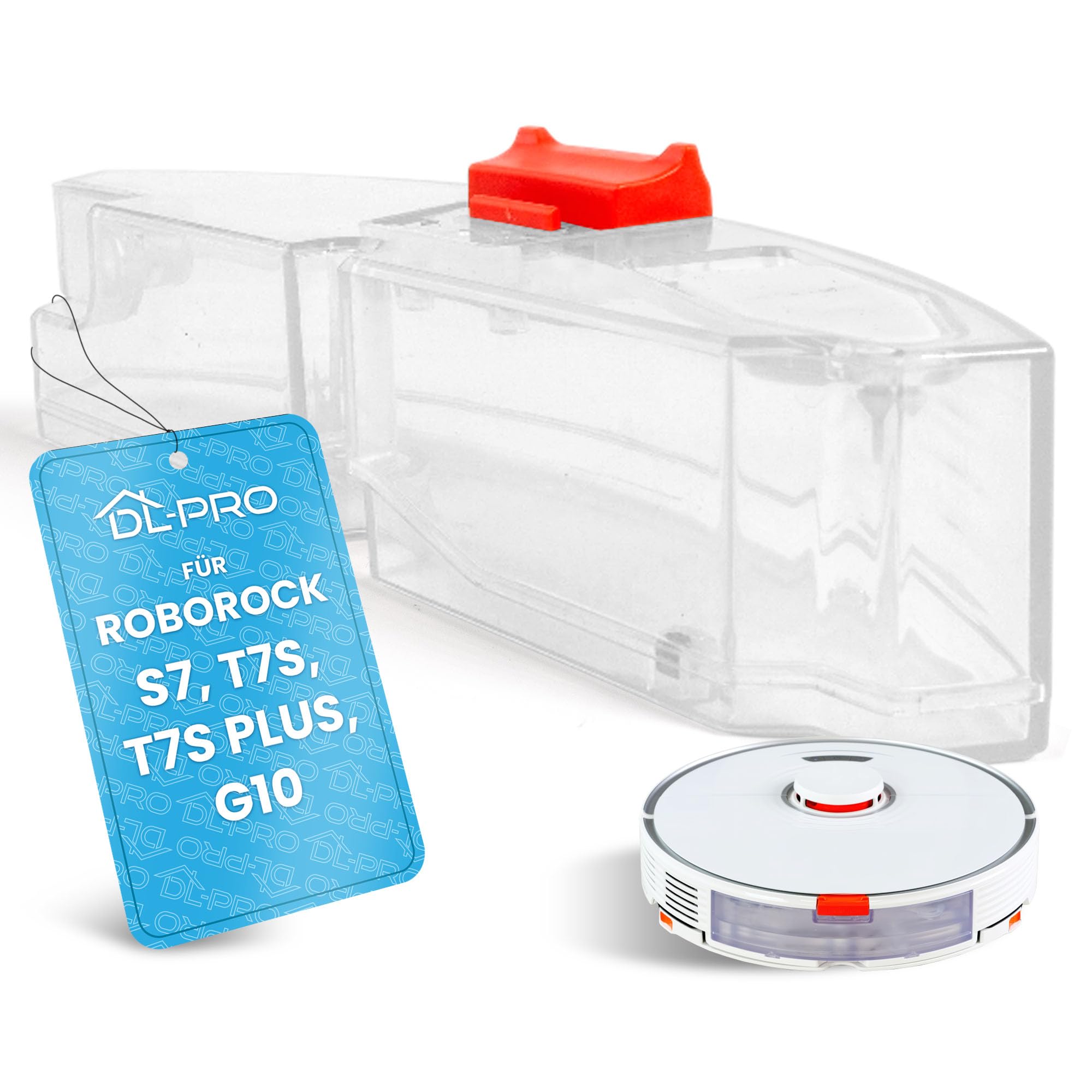 Dl-Pro Transparent Water Tank Suitable For Roborock S7 T7s T7s Plus G10 Vacuum Cleaner Robot Sweeper