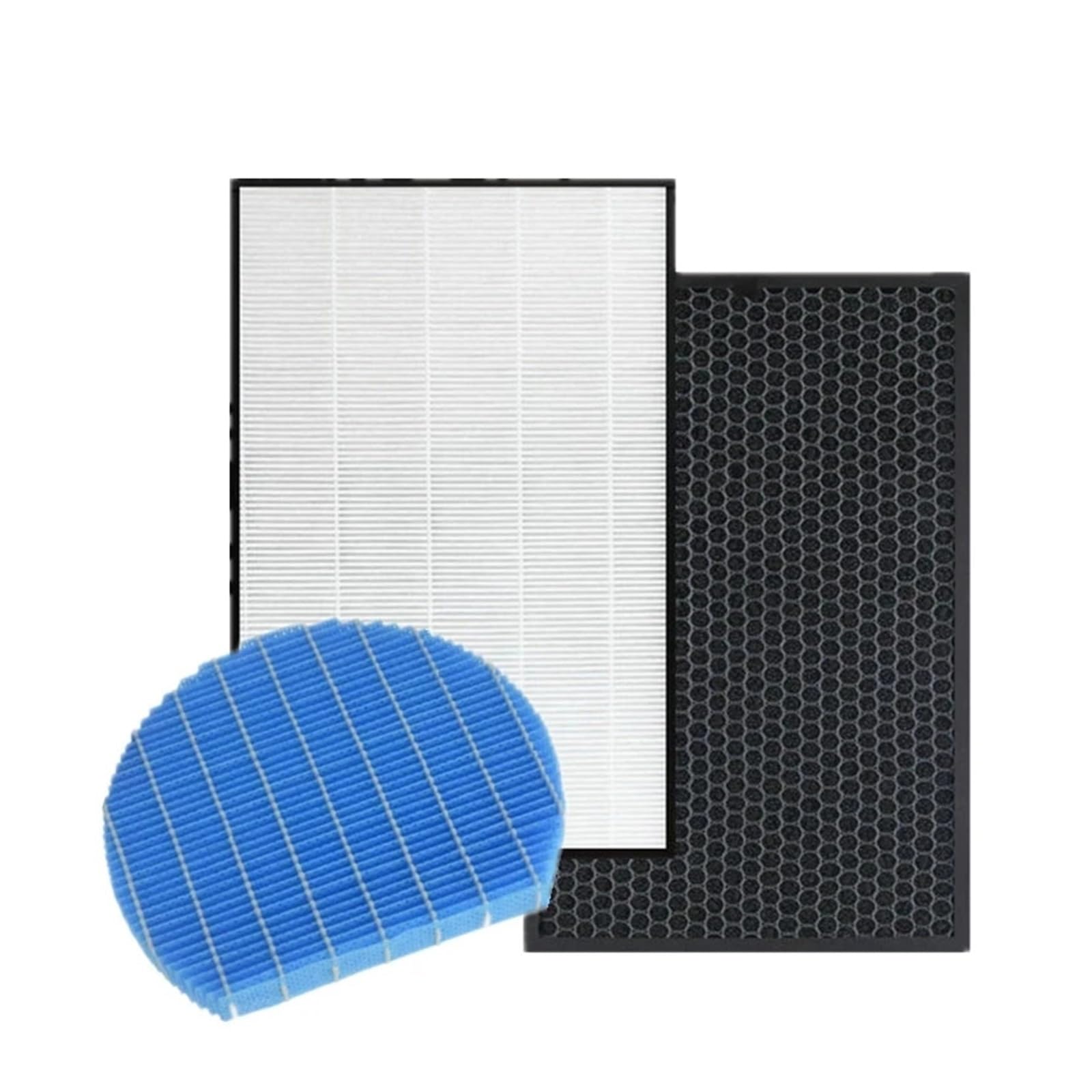 JINGHEWZ 1 set (3pcs) Air Purifier Hepa Carbon Filte Humidifier Parts for Air Purifier KC-D50-W KC-E50 KC-D40E