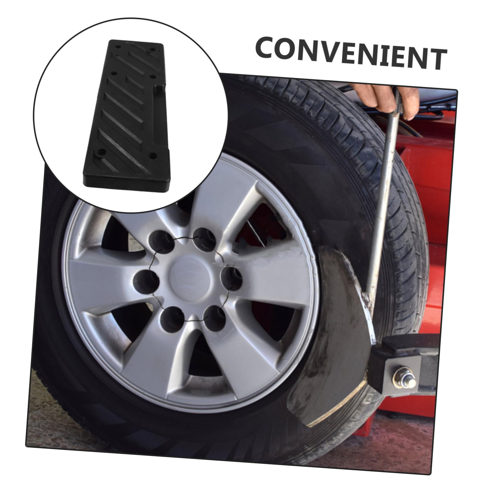 Alipis Tappetino in Gomma Nero per Smontagomme Protezione Pneumatici Robusto e Affidabile, Accessorio per Officine di Riparazione Auto e Montaggio Pneumatici