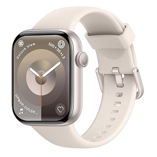 AcclaFit Reloj Inteligente Mujer Hombre, 1.85" Smartwatch con Llamadas Bluetooth, 140+ Modos Deportivos con SpO2/Pulsómetro/Monitor de Sueño/Podómetro, Impermeable IP68 para Android iOS - Chollo en Moda