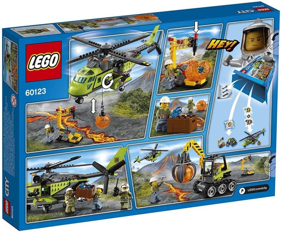 LEGO City Volcano Supply Helicopter Set #60123