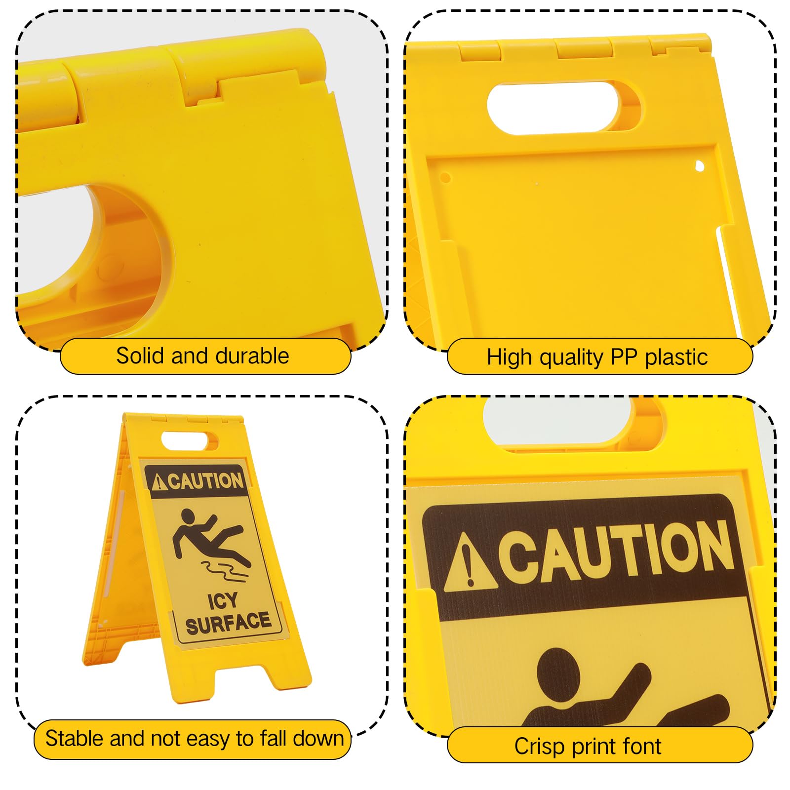 Macarrie 2 Pieces 24.5x12.6 Inch 'Caution - ICY Surface' 2 - View #9